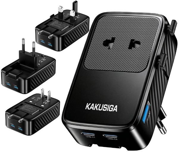 KAKUSIGA KSC-2226 30W 3-Port (2C1A) Ultra-Slim Universal Travel Charger