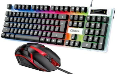 KAKUSIGA KSC-734 fashion colorful keyboard and mouse set (English Version)