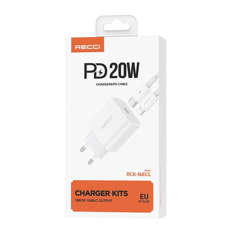 RECCI RCK-16ECL PD 20W EU plug PD charger