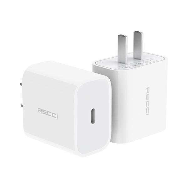 RECCI RCT-P02C 20W CN plug PD charger Cn/us PLUG