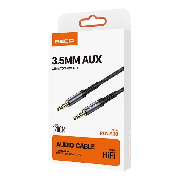 RECCI RDS-A28 Aux Audio Cable 120cm