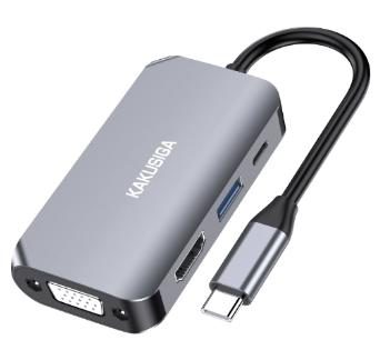 KAKUSIGA KSC-961 Type-C 4-in-1 multi-function adapter