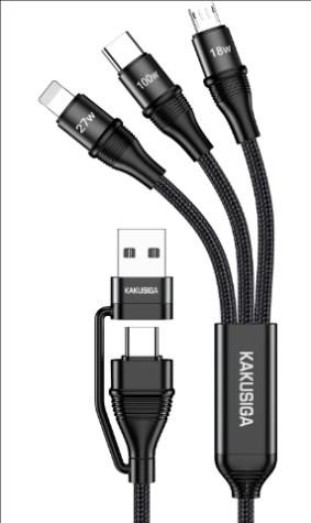 KAKUSIGA KSC-989 6-in-1 multi-function charging cable