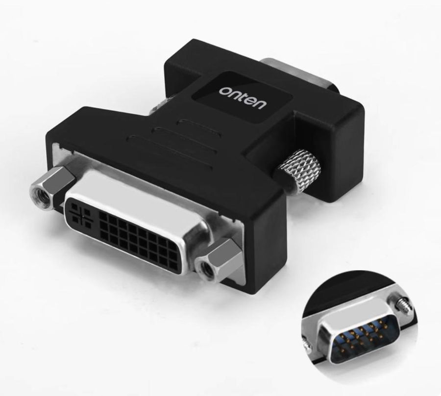 ONTEN OTN-7587 2K1080P VGA Male to DVI24+5 Female Adapter VGA